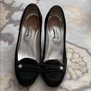 BOGO SHOES Black suede Sigerson Morrison pumps